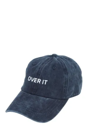 OVER IT BASEBALL CAP DISTRESSED BLUE