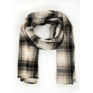Plaid Print Oblong Scarf