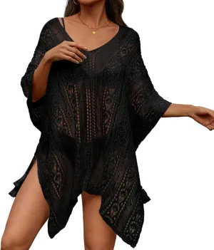 Pleneal Women's Summer Swimsuit Coverup for Beach Bikini, Bathing Suit Cover ups for Swimwear Women, Crochet Dress Cover up