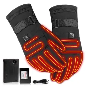 Rechargeable Heated Touch Screen Gloves