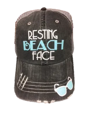 Resting Beach Face Trucker Cap CGB006