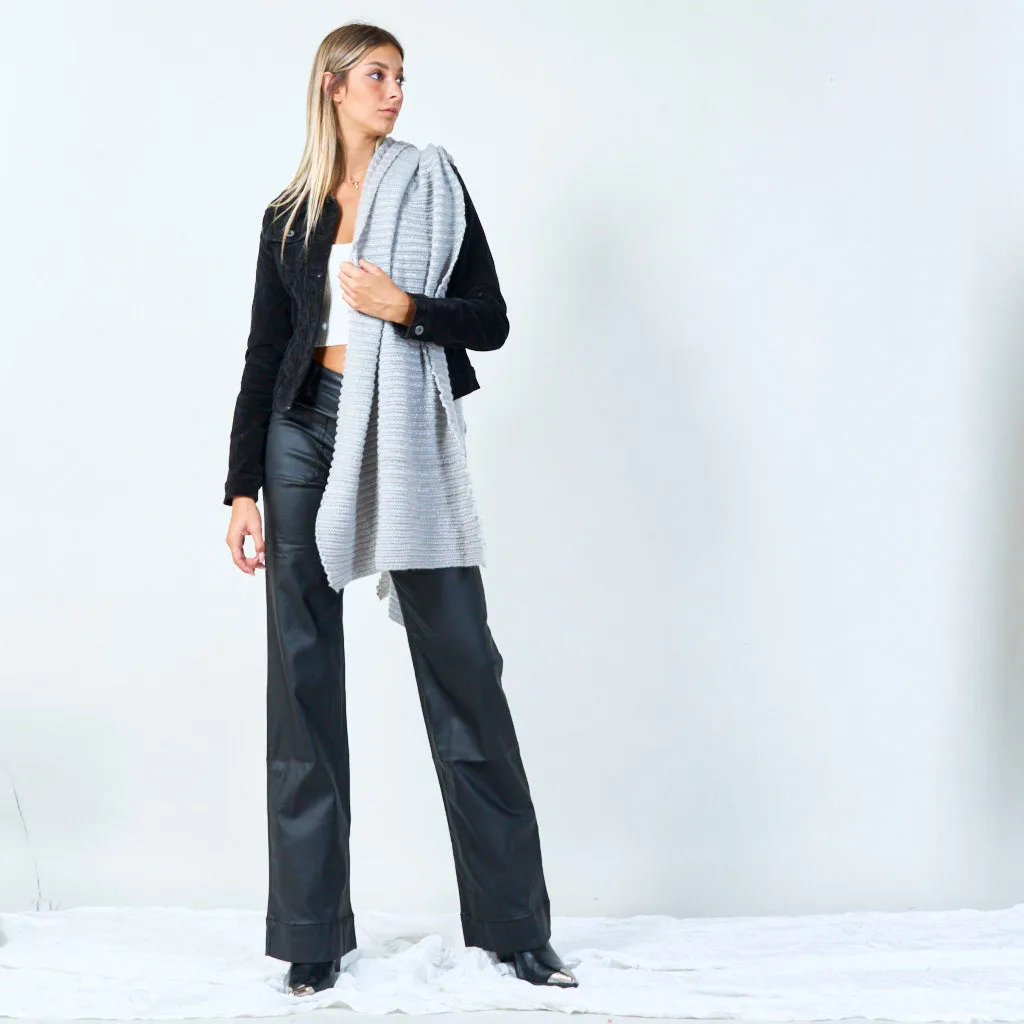 Ribbed knit scarf wholesale