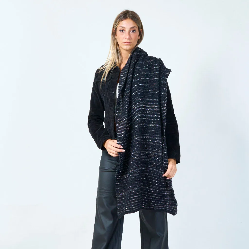 Ribbed knit scarf wholesale