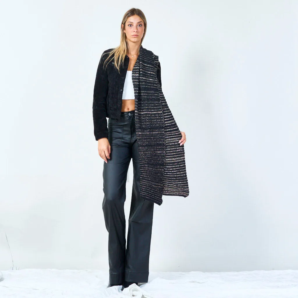 Ribbed knit scarf wholesale