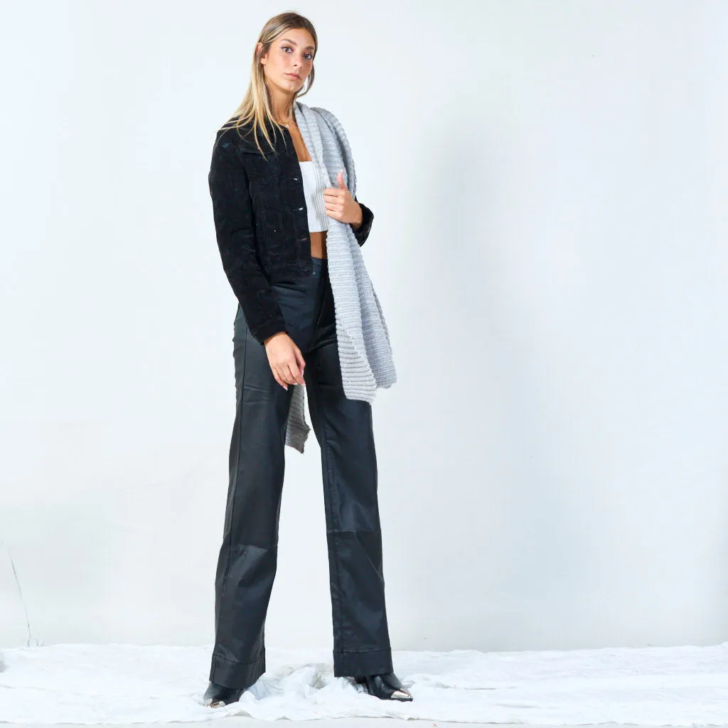 Ribbed knit scarf wholesale