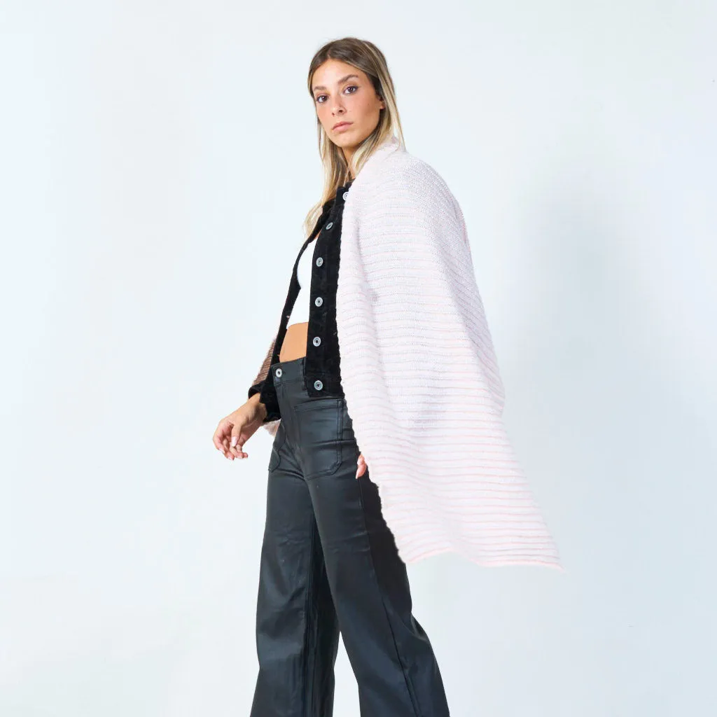 Ribbed knit scarf wholesale