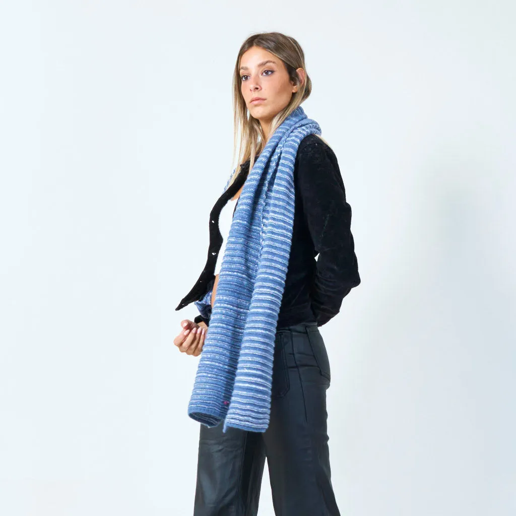 Ribbed knit scarf wholesale