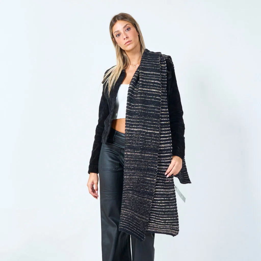 Ribbed knit scarf wholesale