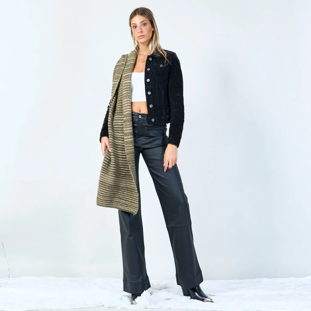 Ribbed knit scarf wholesale