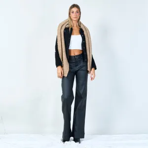 Ribbed knit scarf wholesale