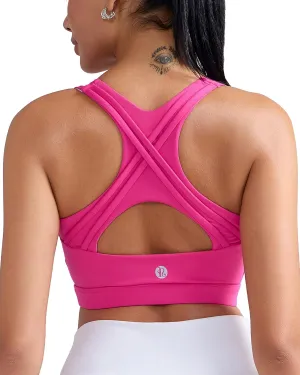 RUNNING GIRL High Impact Sports Bras for Women High Support Womens Sports Bra Racerback Workout Running Bra