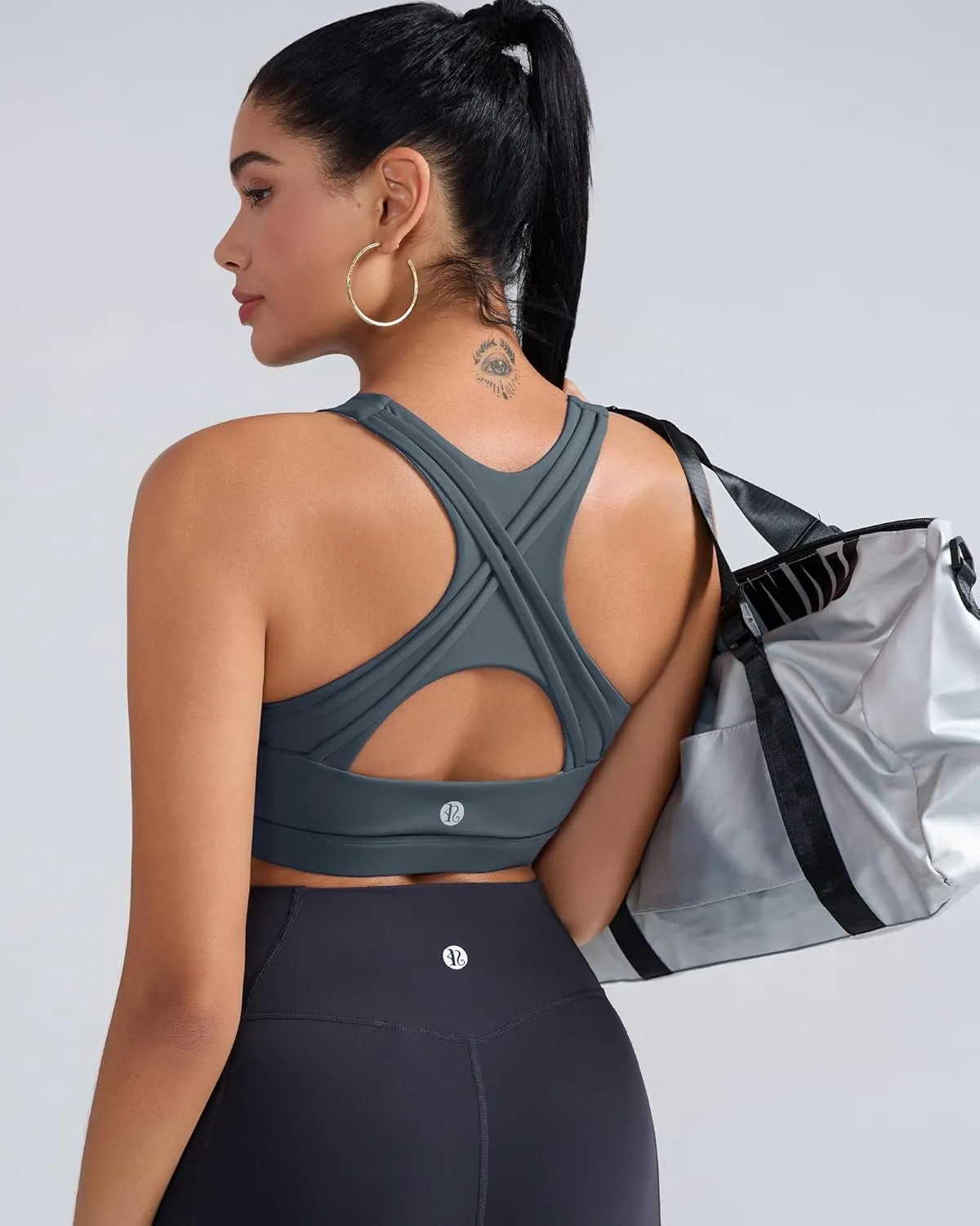RUNNING GIRL High Impact Sports Bras for Women High Support Womens Sports Bra Racerback Workout Running Bra