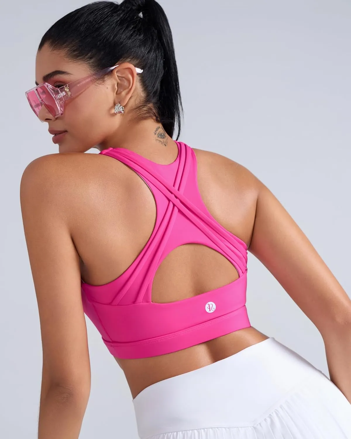 RUNNING GIRL High Impact Sports Bras for Women High Support Womens Sports Bra Racerback Workout Running Bra