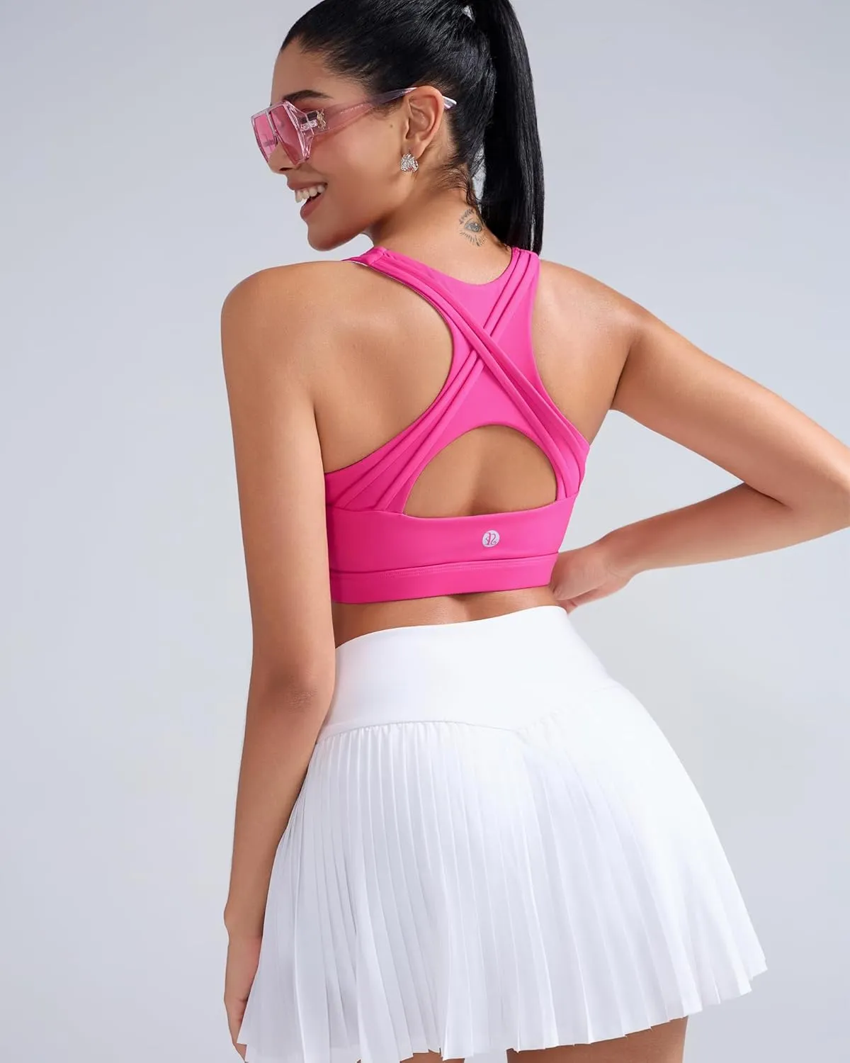 RUNNING GIRL High Impact Sports Bras for Women High Support Womens Sports Bra Racerback Workout Running Bra