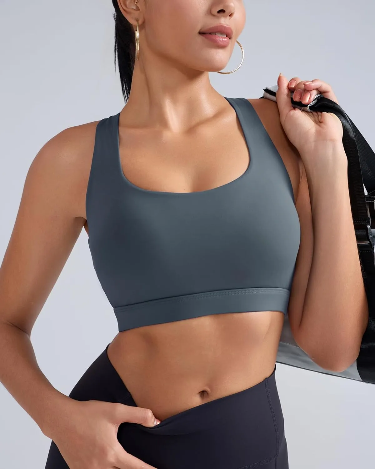 RUNNING GIRL High Impact Sports Bras for Women High Support Womens Sports Bra Racerback Workout Running Bra