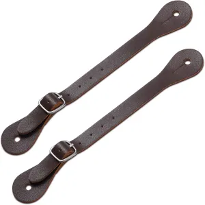 Saintrygo 2 Pieces Leather Spur Straps Western Men Adjustable Boot Straps for Boots Western Women Men(Rustic)