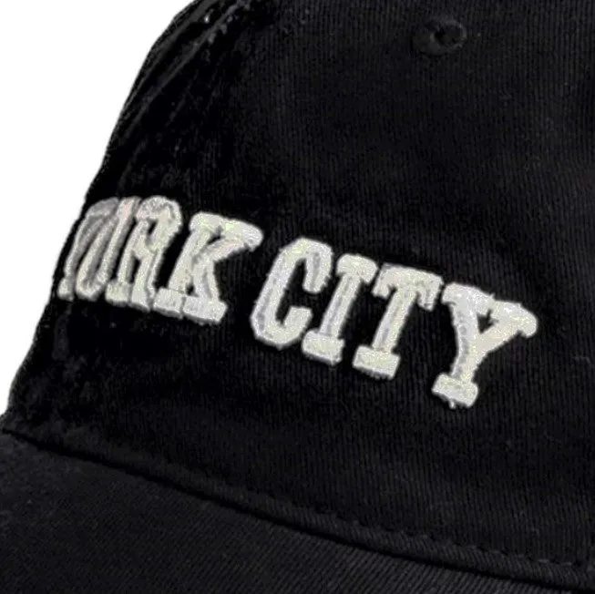 Steve Madden Men's Distressed NY Dad New York Embroidery Baseball Cap