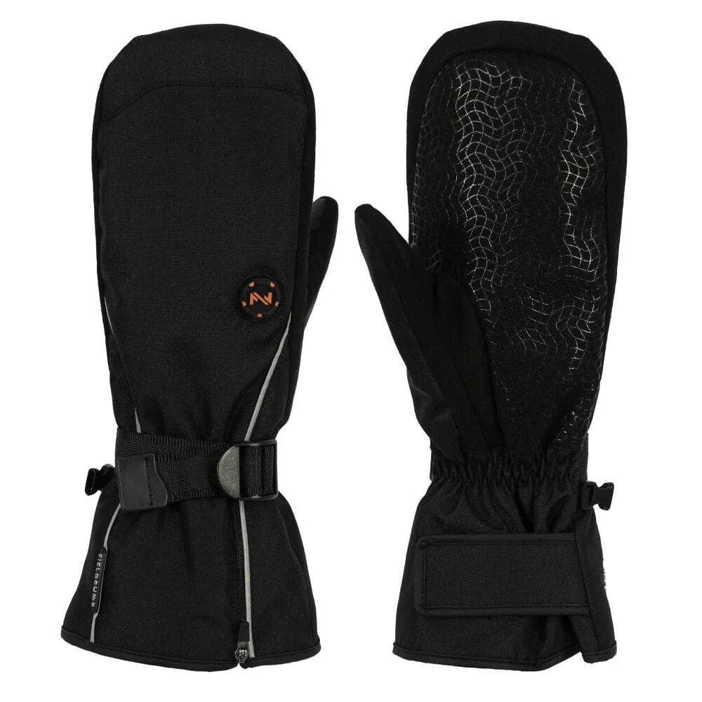 Storm Electric Heated Mitten - Mobile Warming® Technology - Unisex Black - Large - 100% Waterproof Insulated
