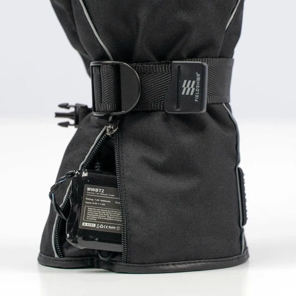 Storm Electric Heated Mitten - Mobile Warming® Technology - Unisex Black - Large - 100% Waterproof Insulated