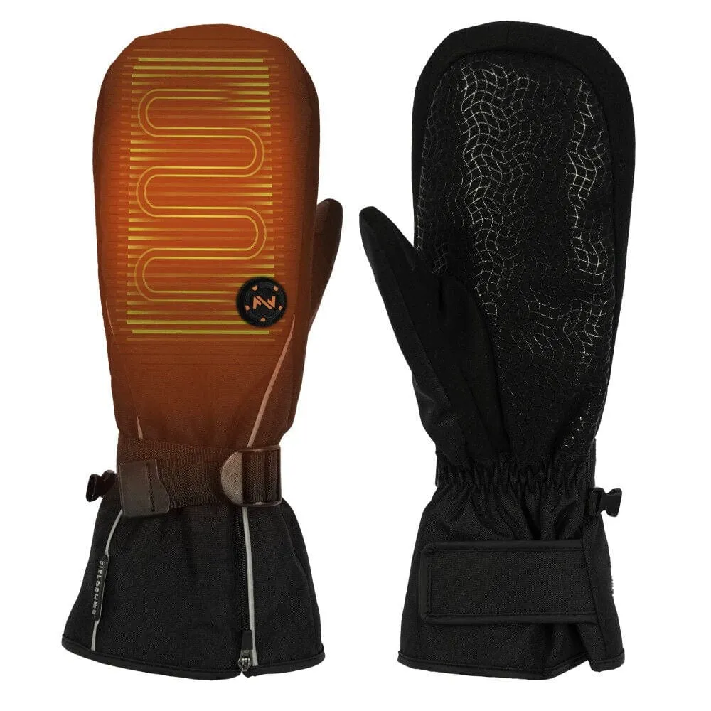 Storm Electric Heated Mitten - Mobile Warming® Technology - Unisex Black - Large - 100% Waterproof Insulated