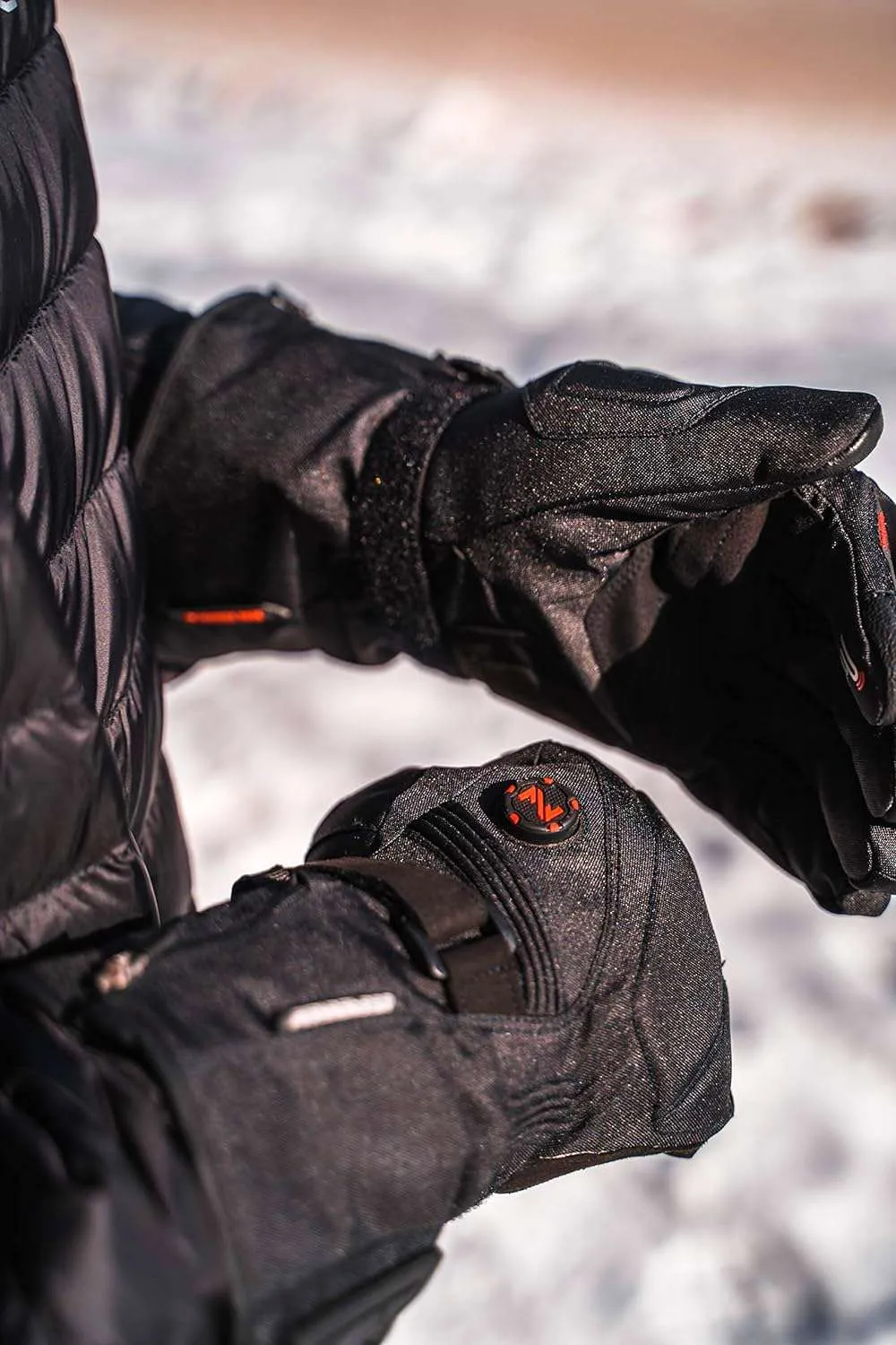 Storm Electric Heated Mitten - Mobile Warming® Technology - Unisex Black - Large - 100% Waterproof Insulated