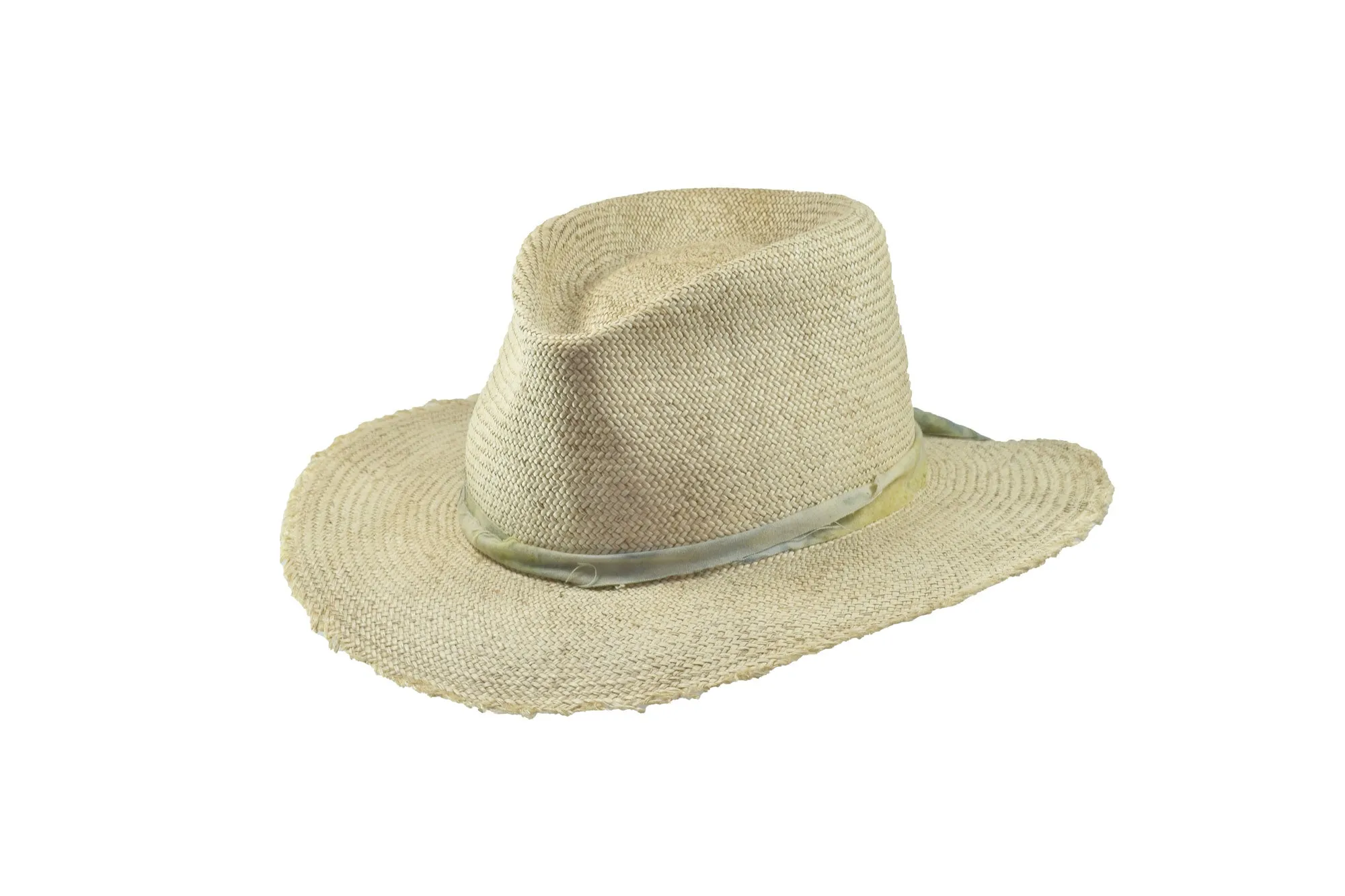 Straw Fedora Hat for Sale in Wheat