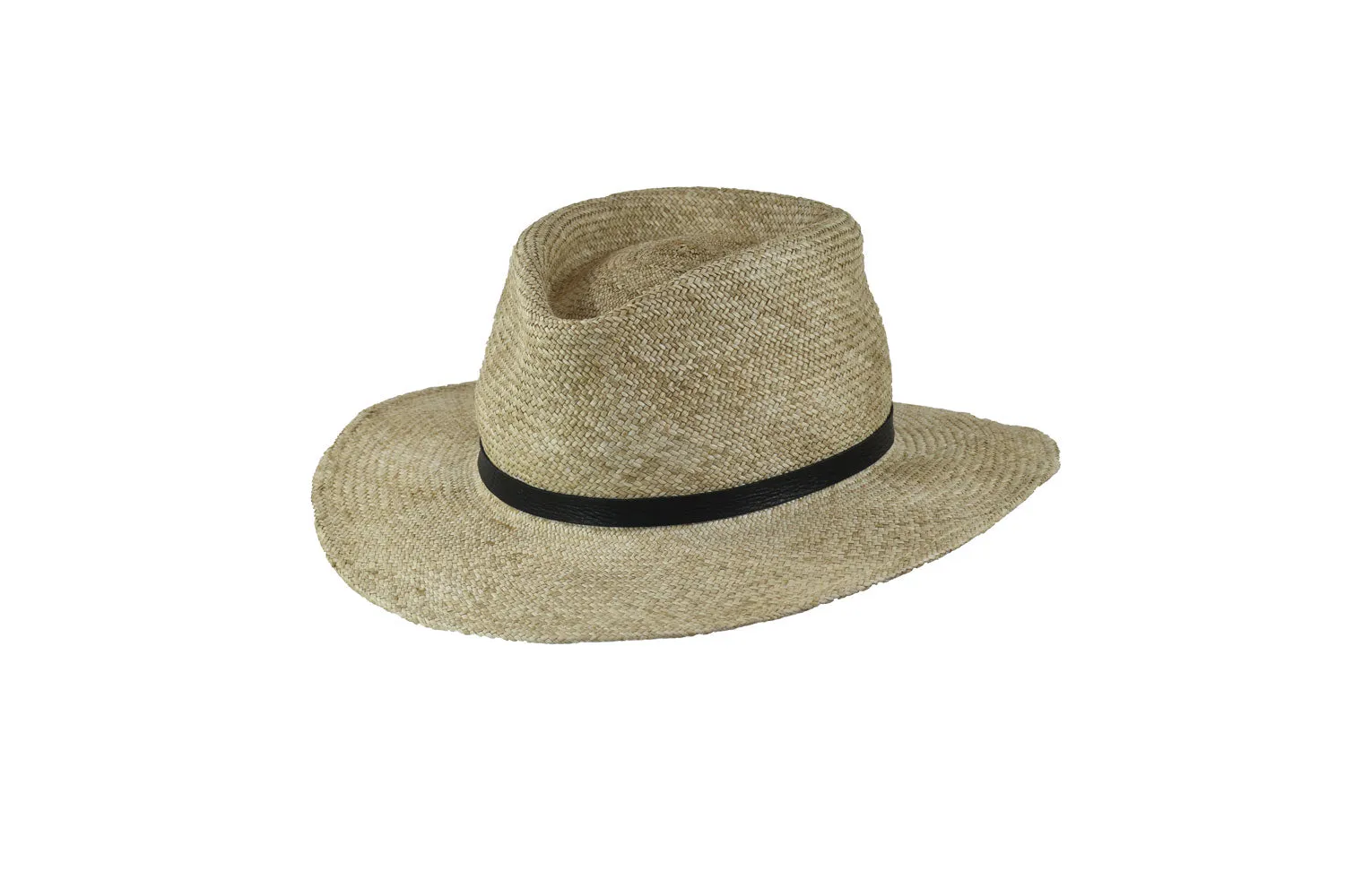 Straw Fedora Hat for Sale in Wheat