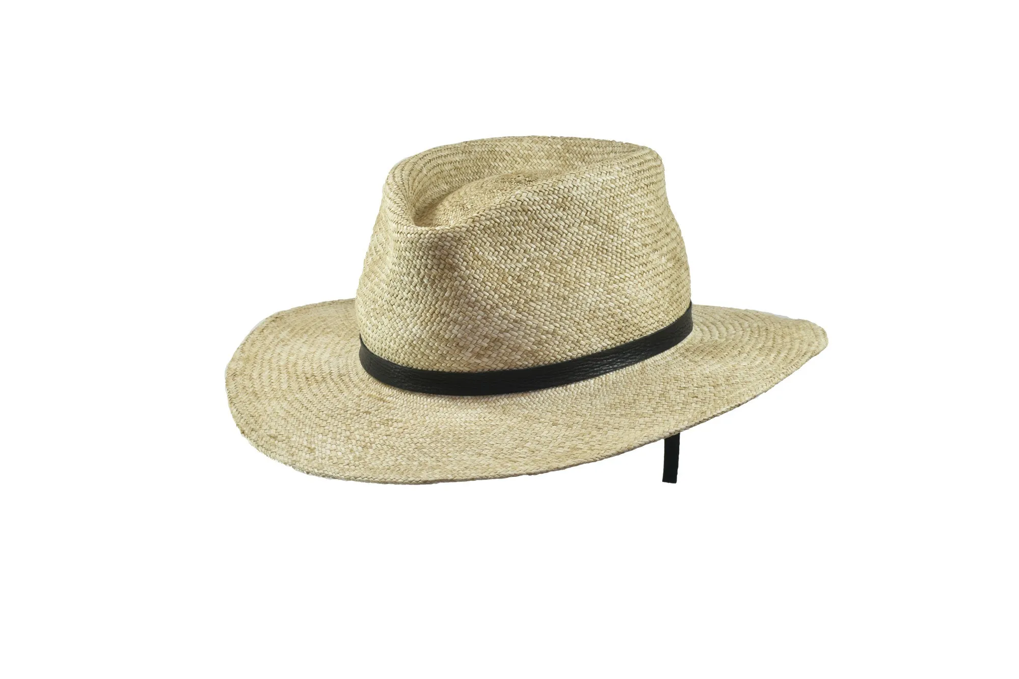 Straw Fedora Hat for Sale in Wheat