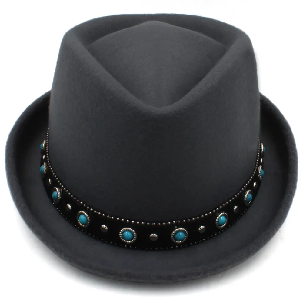 Vintage Inspired Pork Pie Hat Fedora