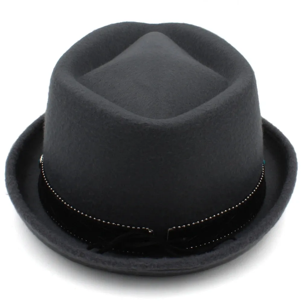 Vintage Inspired Pork Pie Hat Fedora