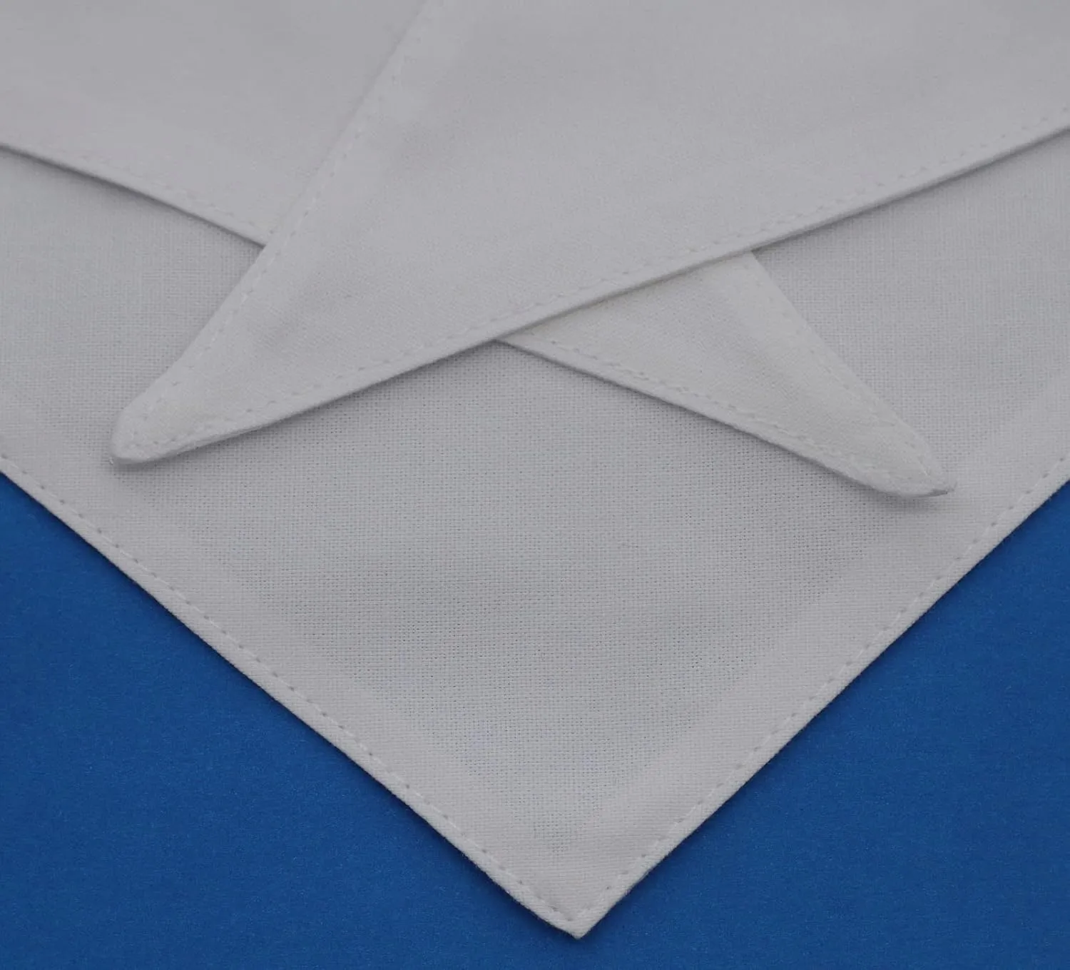 White Dog Bandana Reversible Cotton Scarf for Small Medium Large Pets 2 Pack