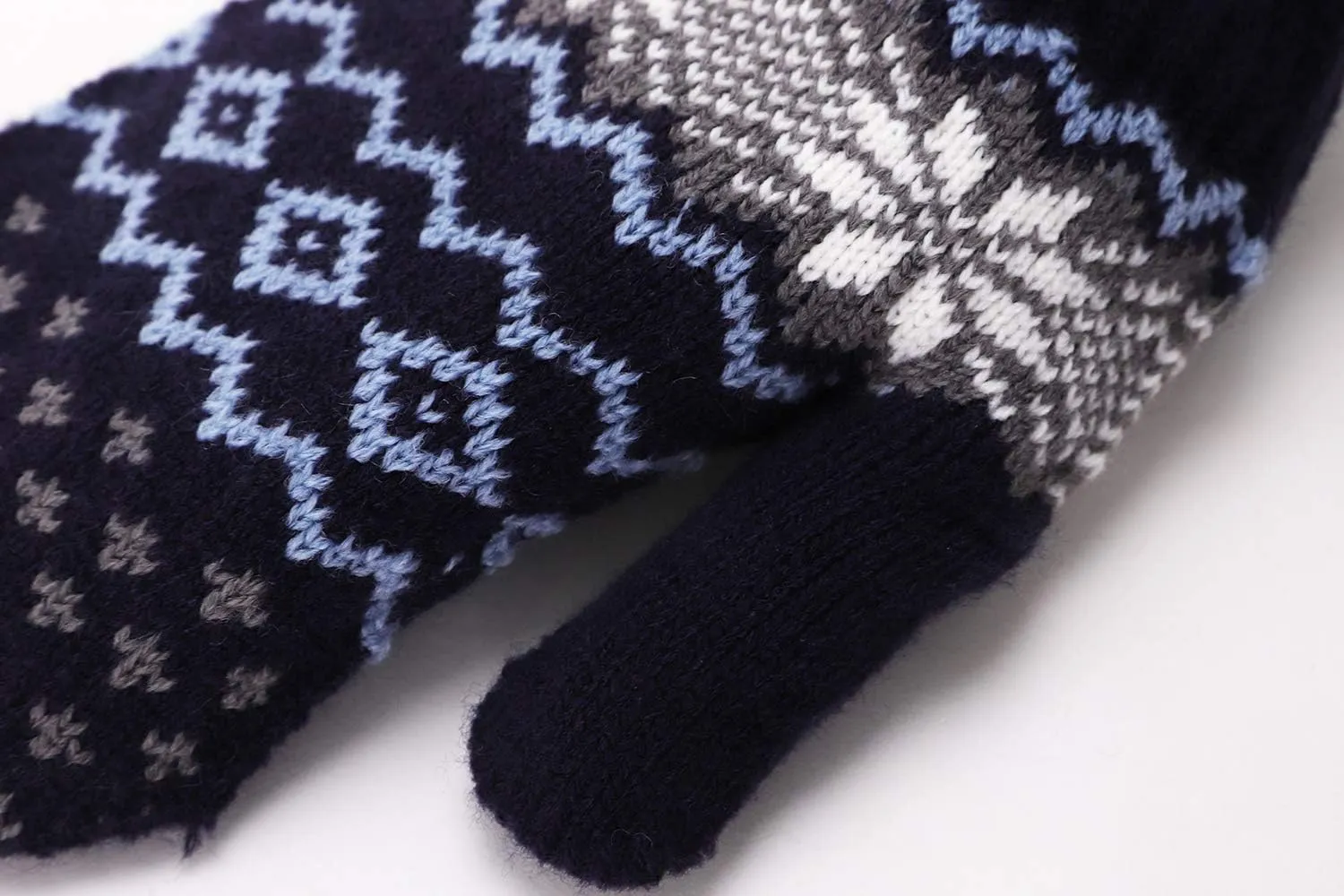 Women Men Winter Knit Mitten Gloves Thermal Fleece Lined Mittens Full Finger Hand Warmer Cold Weather Gloves