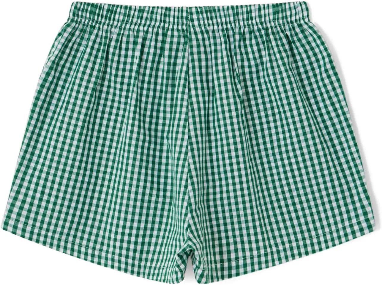 Women Y2k Pajamas Shorts Micro Button Boxers Elastic Waist Cute Pj Bottoms Summer Plaid Lounge Short