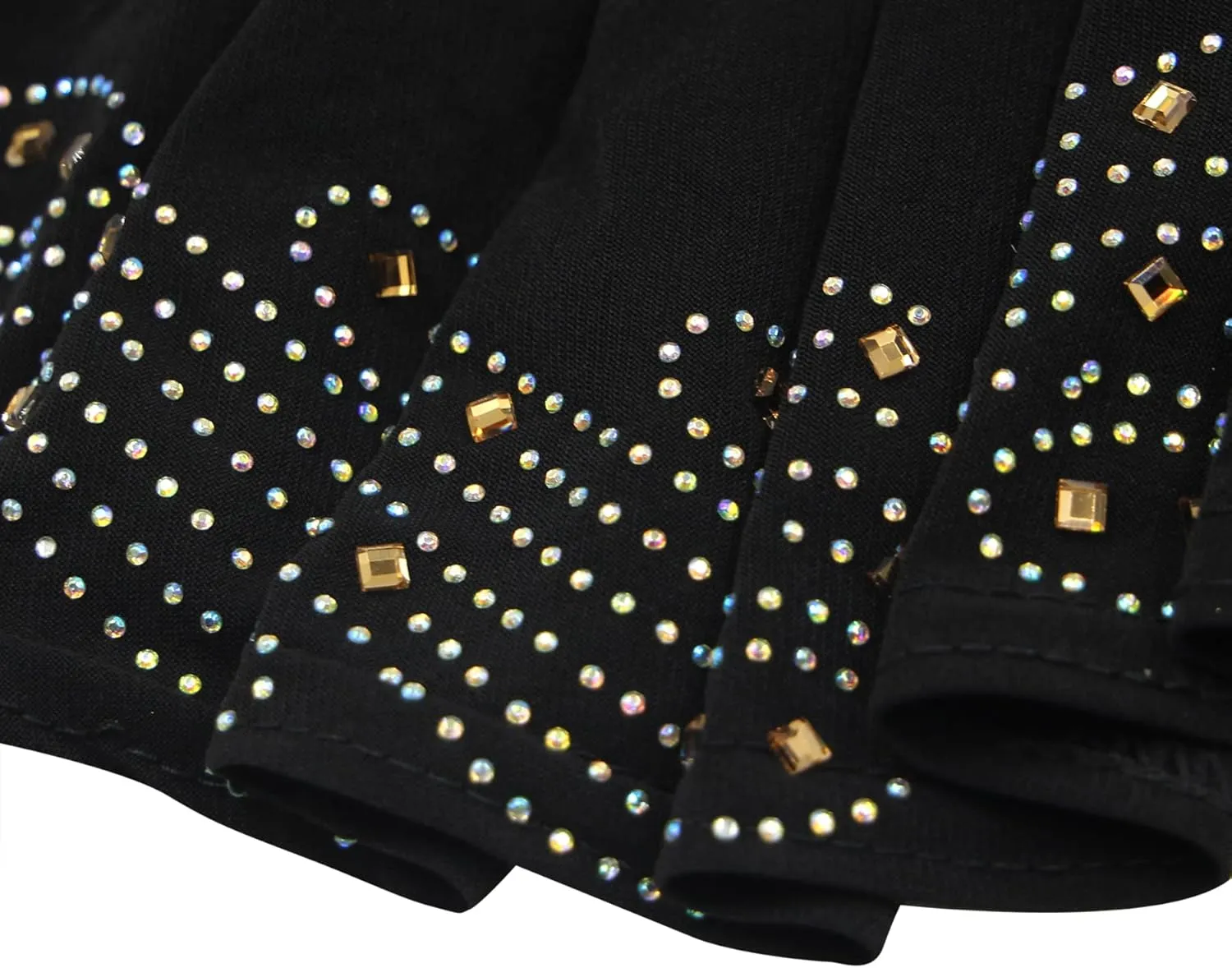 ZGMYC Women Shiny Rhinestones Muslim Hijab Elegant Long Turban Cap Head Wrap Scarf